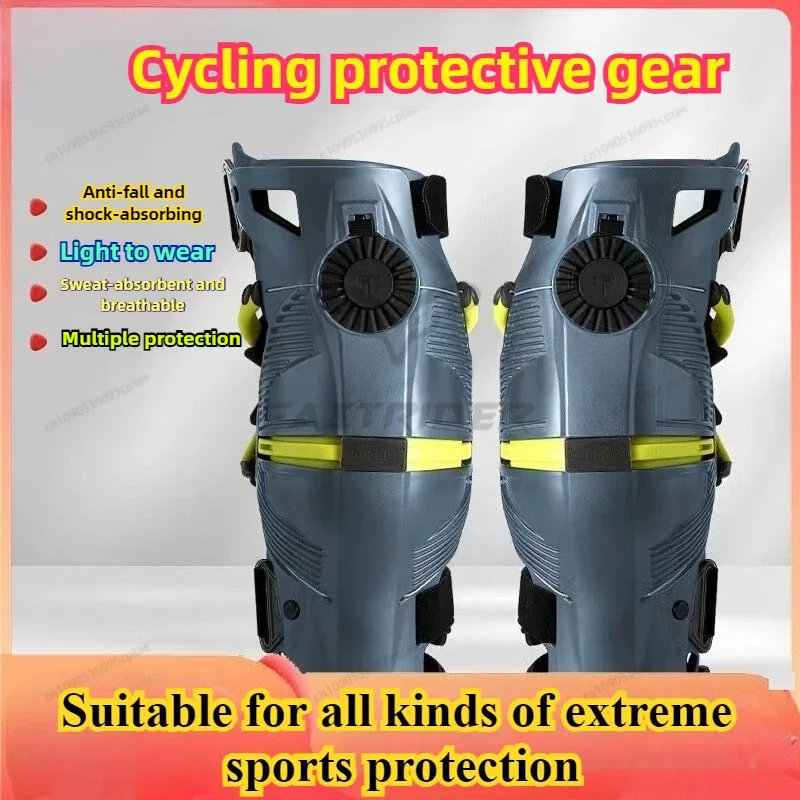 

T Brand Motorcycle Protective Kneepad for Off-road and Highway Riding with Mechanical Leg Protection and Exoskeleton Guards