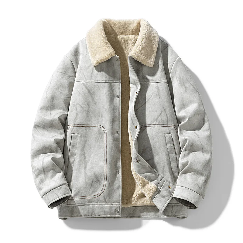 الرجال رشاقته معطف غير رسمي عالية الجودة التلبيب الاتجاه الخريف سترة 2025 شتاء نمط جديد سترة أنيقة تحمل شعار لعبة البيسبول منتصف العمر أبي معطف الرجال #5