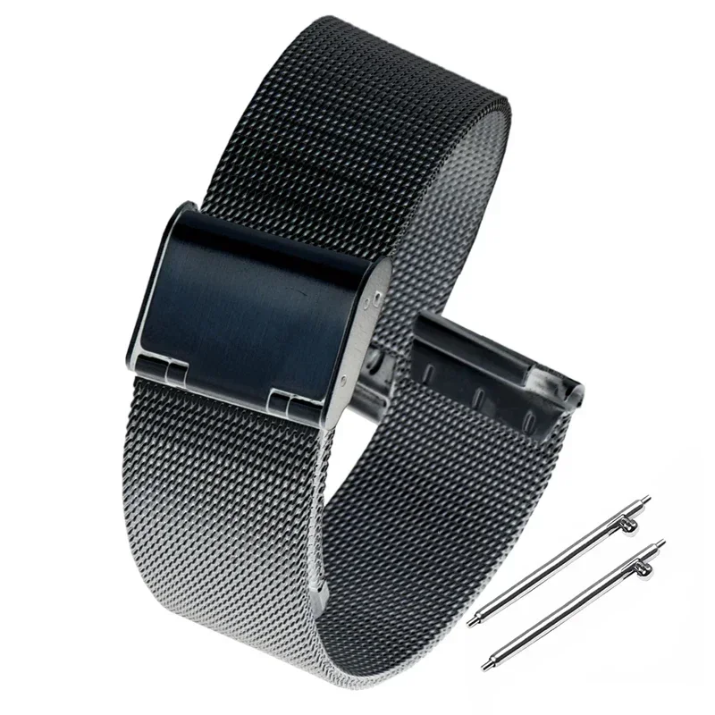 Mesh Stainless Steel Quick Release Straps for Huawei Watch GT2/3 46 42mm Bracelet Belts for Men Women WatchBand Wristband