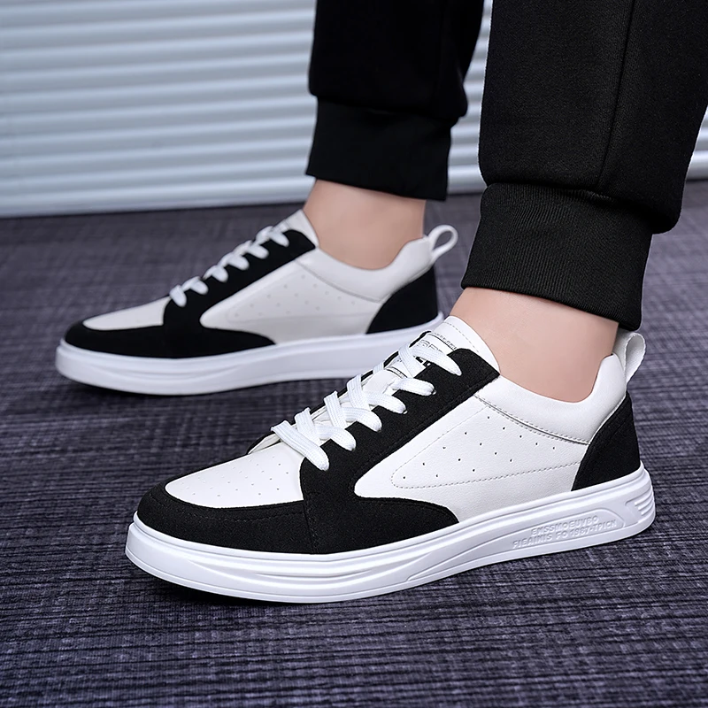 

New Men's Sneakers Platform Casual Shoes Lace-up Mens Vulcanized Shoes Breathable Outdoor Running Shoes Fashion Tenis Masculino