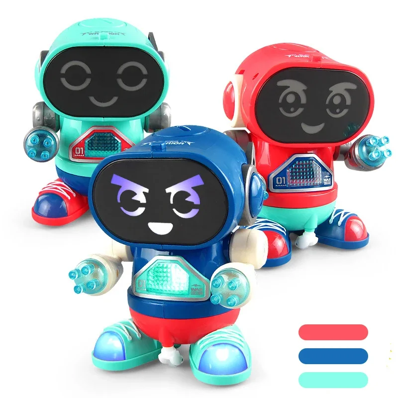 Children Electric Dancing Robots for Kids Toy Rock Light Music Early Education Walking Hot Seller Toys Boys Girls Babys Toddlers