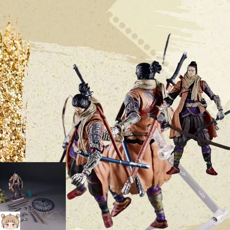 Action Figure Sekiro Shadows Die Twice Ma Only Sekiro Figma Dx Version Deluxe Multi Accessories Decoration for Anime Gifts Toys