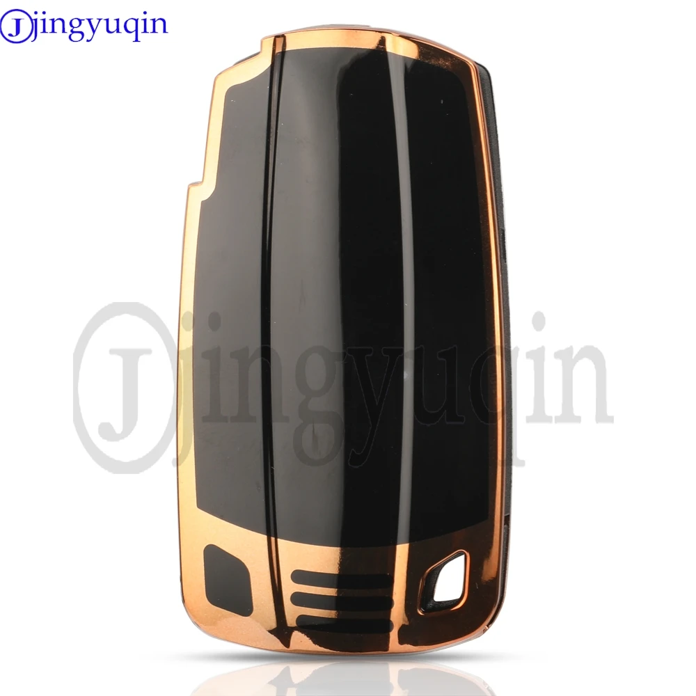 Jingyuqin TPU Car Key Case Cover per BMW E60 E61 E70 E81 E87 E90 E91 E92 X1 X5 X3 1 3 5 6 Series Z4 Protector Shell accessori