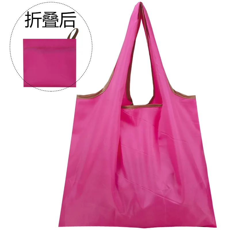 

Solid Color Eco-Friendly Fashionable Handheld Shopping Bag Korean Storage Bag Supermarket Bag