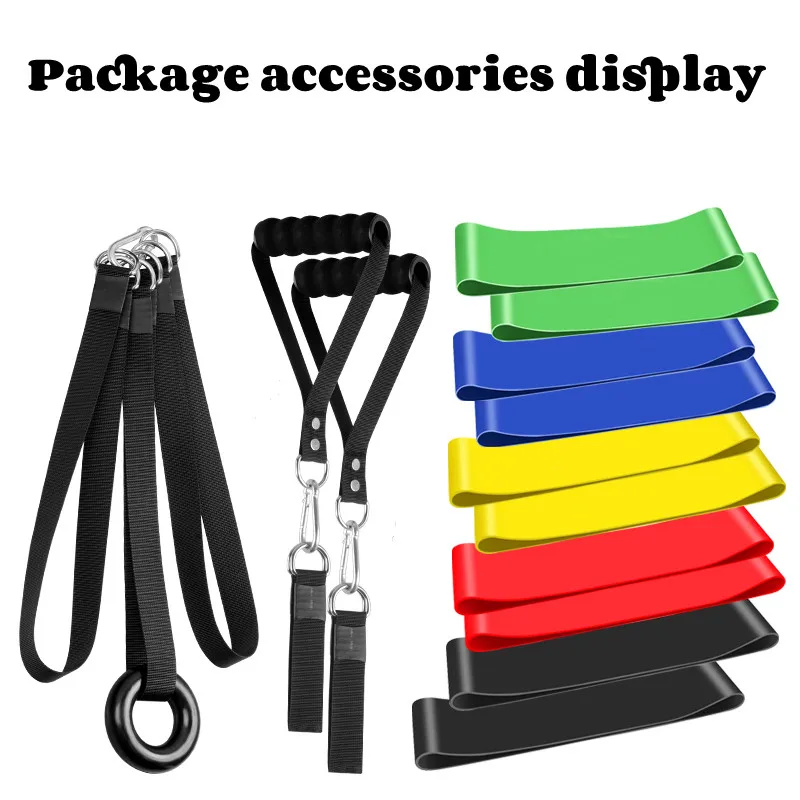 Multifunctional Resistance Band Set Squat Hip Exercises Latex Elastic Band Men Women Stretch Strength Training Fitness Equipment