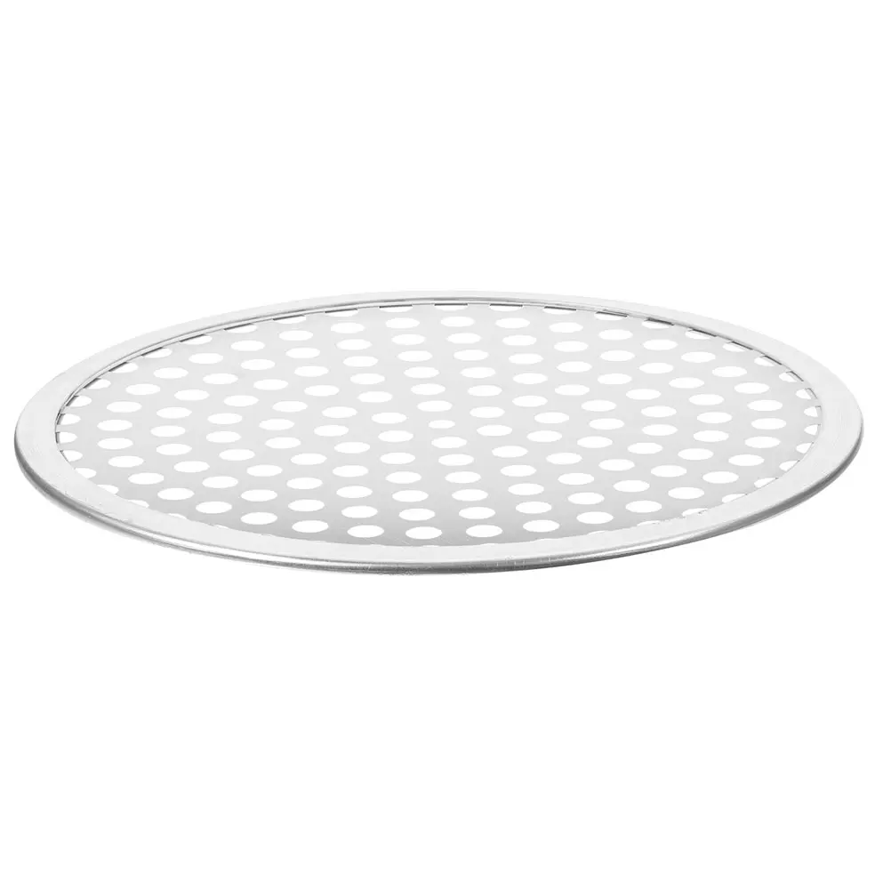 

Perforated Pan Aluminium Alloy Round Tray Reusable Heat Resistant Kitchen Baking Supply Household Screen Metal Pizza