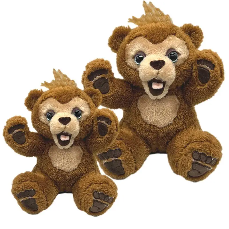 

2023 NEW 25cm Curious Bear Interactive Plush Toy Bear Cute Plush Toy Charged Bear Cute Bear Gifts Toys