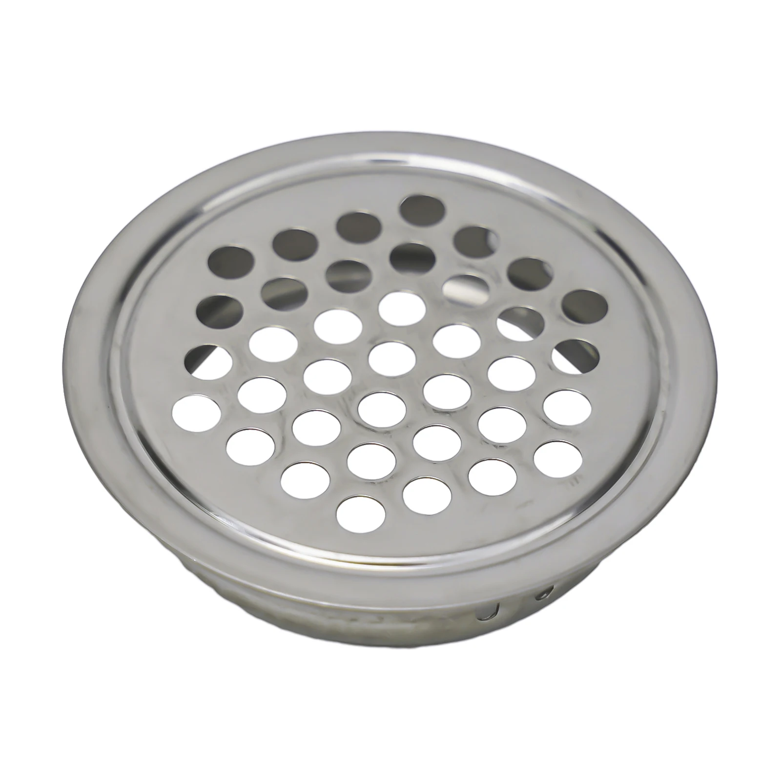 Grille d'aération en acier inoxydable, couvercle argenté, garde-robe, rond, armoire, trou en maille, bouchons de ventilation, diamètre supérieur de 42mm, 20 pièces