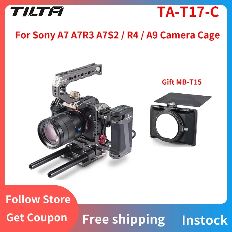 

TILTA TA-T17-C Tilta Gray Full Camera Cage for Sony A7 A7R3 A7S2 / R4 / A9 Series Kit A/B/C DSLR Rig