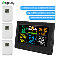 Wireless Weather Station with 3 Sensors - Indoor/Outdoor Digital Thermometer Hygrometer Weather Forecast Humidity Gauge