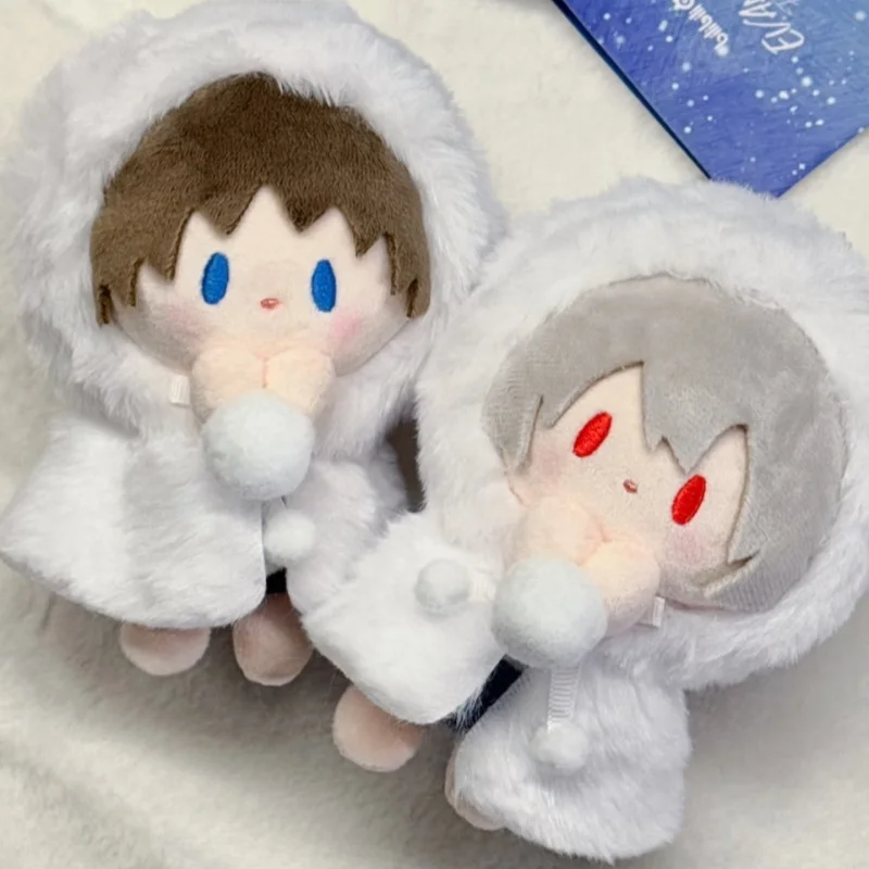 

Bilibili Goods Neon Genesis Evangelion EVA Baby Q Plush Charms Asuka Rei Ayanami Winter Cloak Bag Pendants For Anime Fans