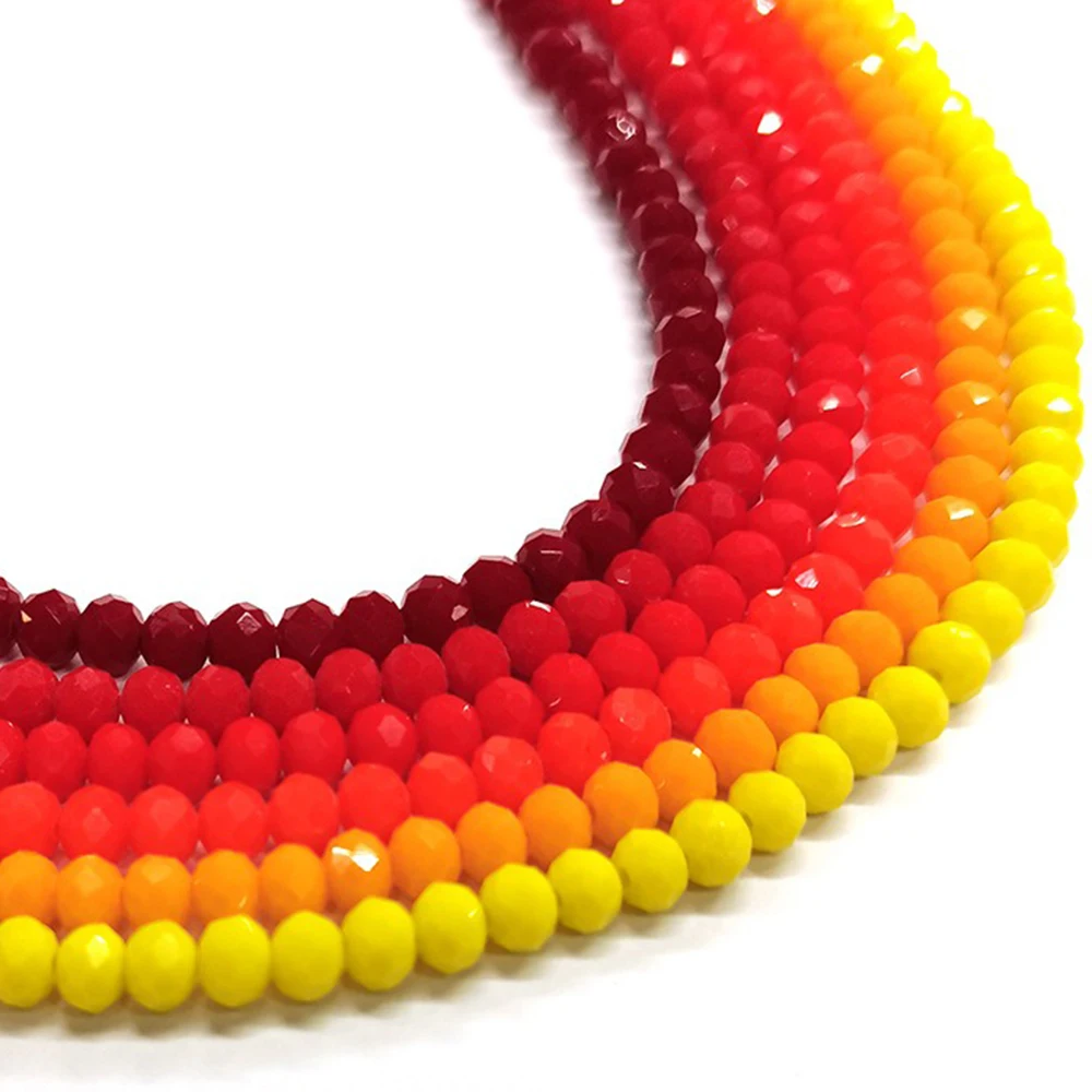 

4mm 6mm 8mm 5Strands Glass Beads Jewelry Making Glass Bead Faceted Jewelry Bicone Gem Beads for Jewelry Making