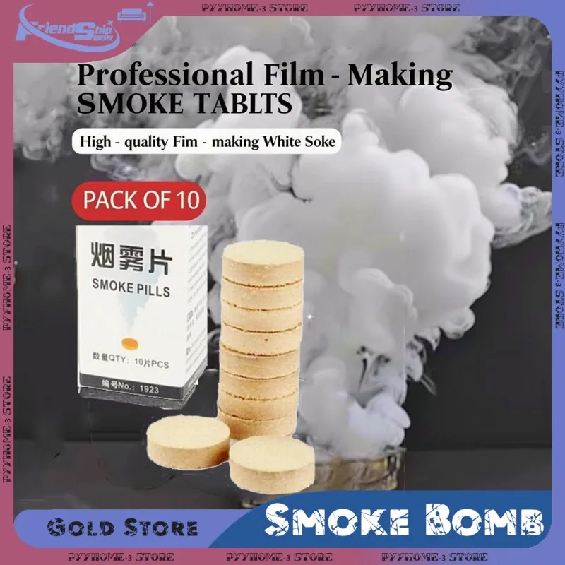 

Dense Fog White Smoke film Magic Performance Decoration Smog Pills Party Stage Prop for Halloween Wedding Photography Atmosphere