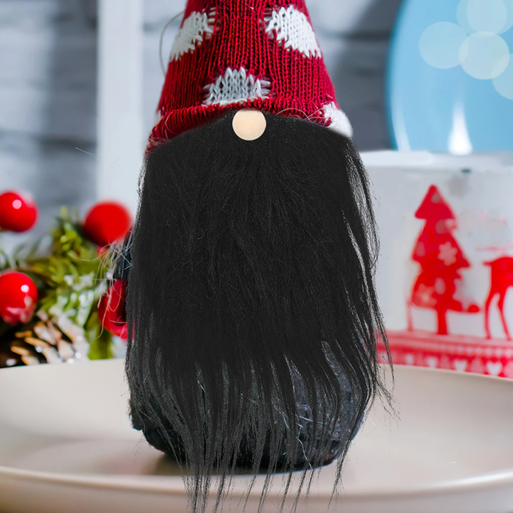 

White Gnome Beards Hair Accessories Christmas Decor Ornaments Supplies Crafting