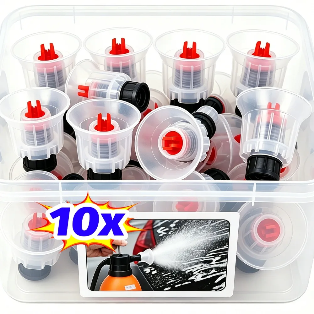 Car Wash Foam Nozzle 16mm Snow Lather Maker Universal Sprayer Head Sturdy Plastic Motor Vehicle Cleaning Detailing Accessories