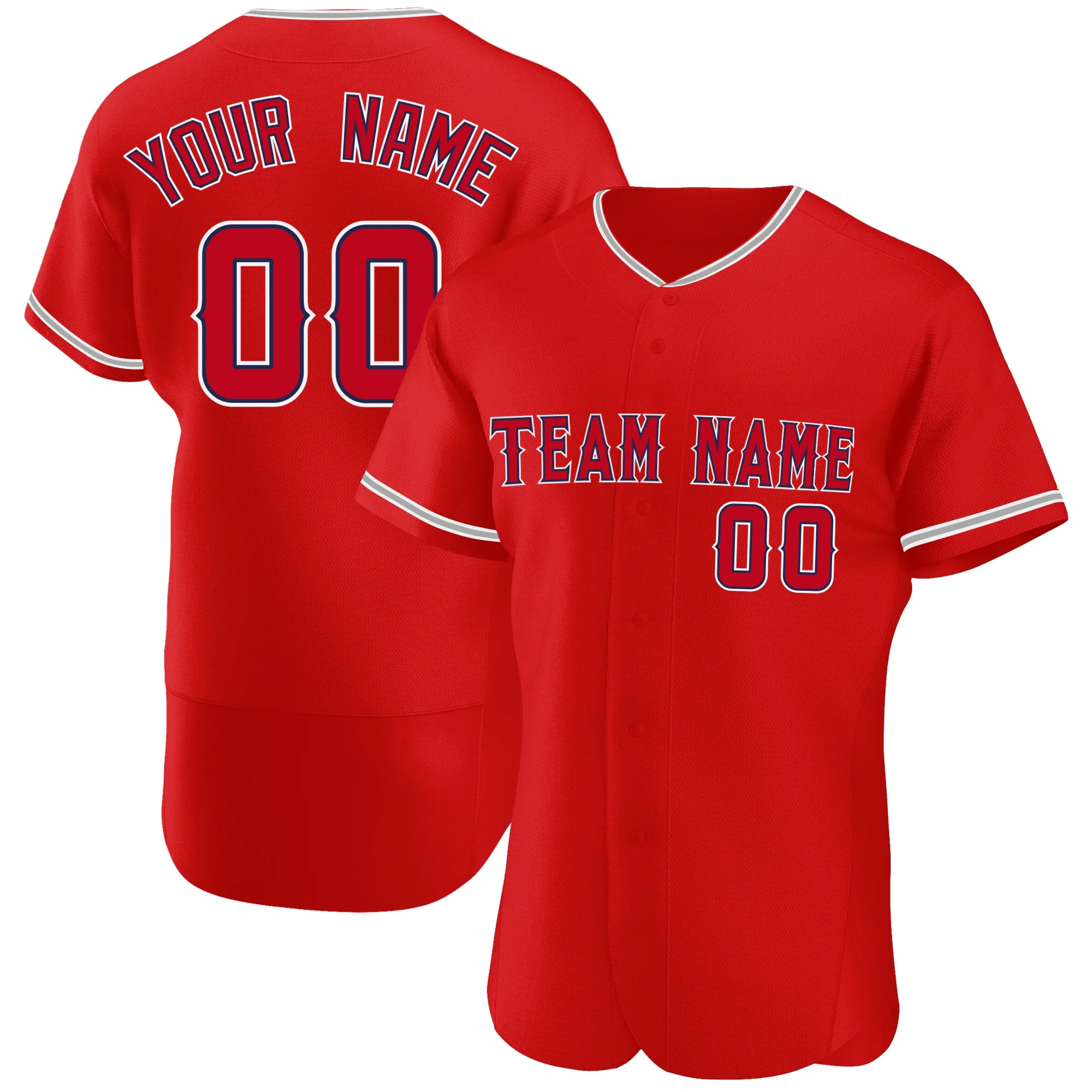 

Custom Baseball Jersey Full Sublimated Team Name/Numbers Breathable Quick-dry V-neck Softball Uniform for Men/Youth Best Gift