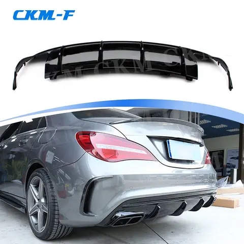 Carbon Fiber Rear Bumper Lip Diffuser For Mercedes Benz CLA Class W117 CLA180 CLA200 CLA250 CLA260 CLA45 2016 2017 2018 8 best sales mercedes benz cla 250 - №8