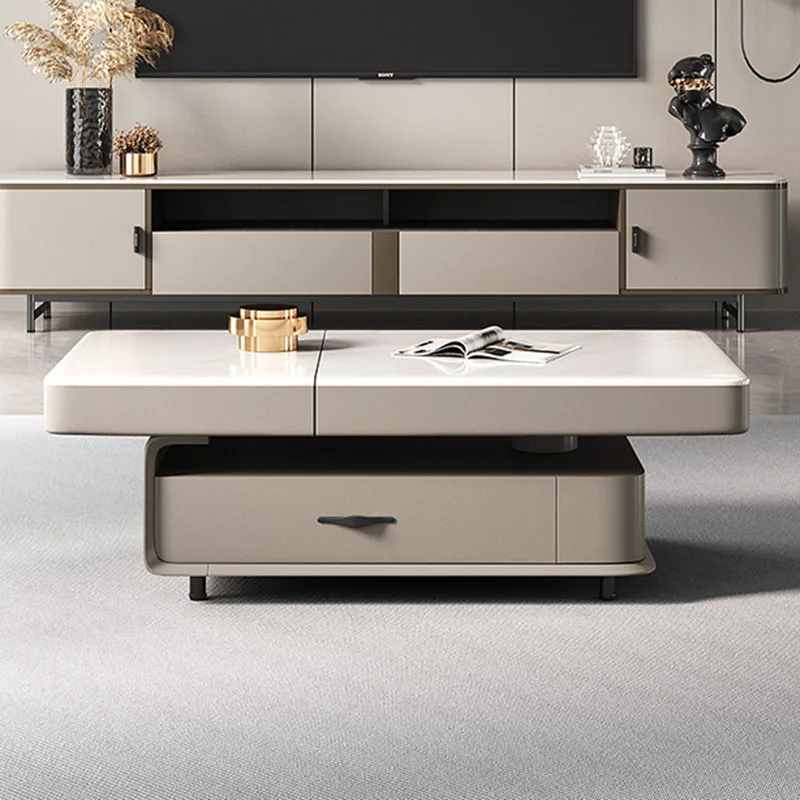 

Rectangle Aesthetic Coffee Table Free Shipping Extendable Storage Drawers Side Table Modern Designer Arredamento Home Furniture