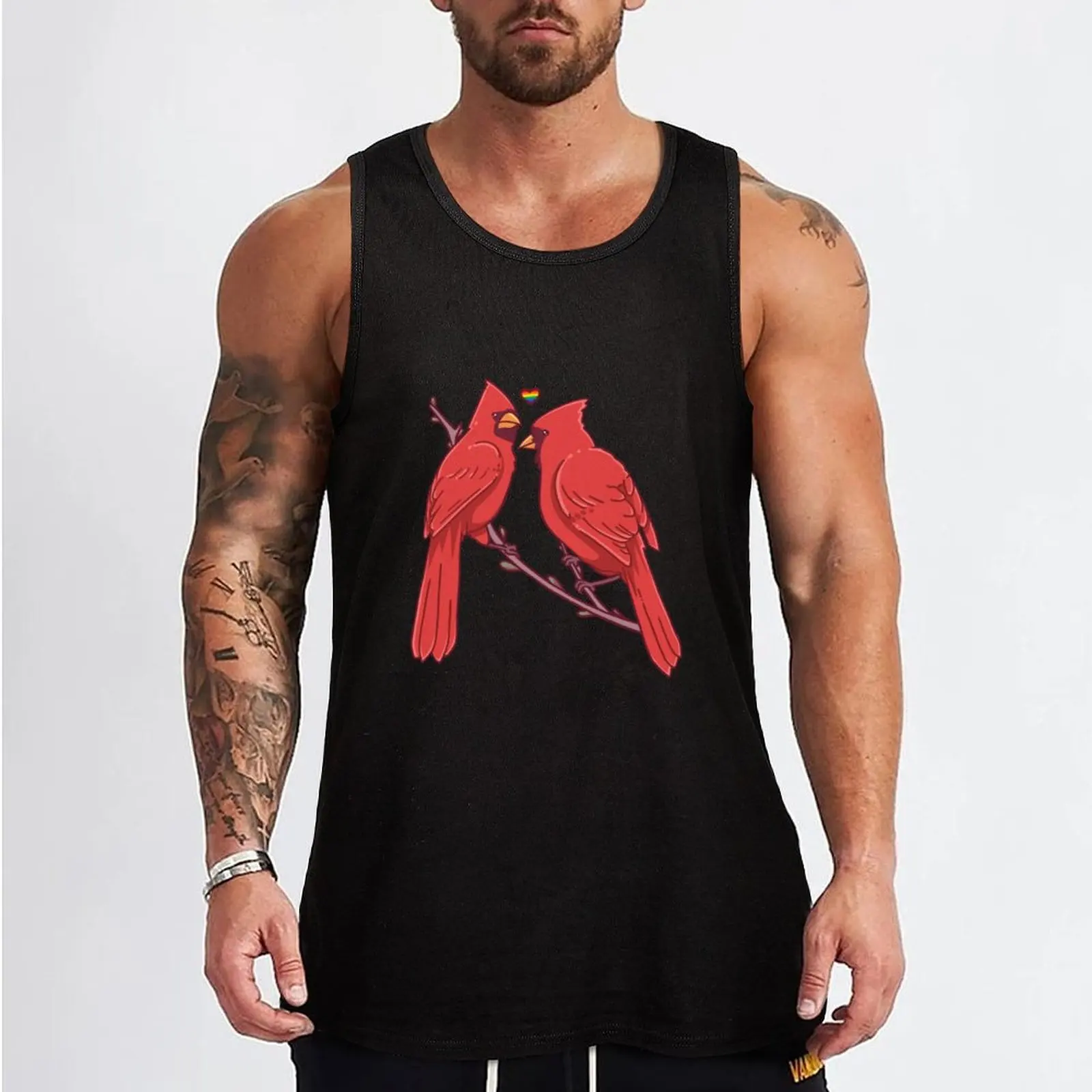 Gay Cardinals Tank Top vests for men Men's summer clothes 2024 Men's summer clothes