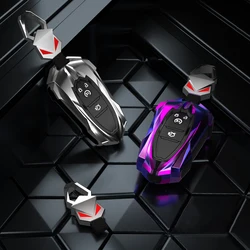 Zinc Alloy Car Remote Key Fob Cover Case Keychain Holder For Ford Fusion Mondeo Mustang F-150 Explorer Edge 2016 2017 2018 2019