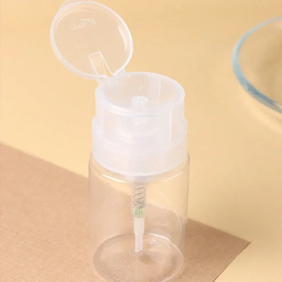 100/200 مللي موزع الأظافر مسمار الفن مزيل طلاء الأظافر الأنظف تخزين ماكياج مانيكير أدوات إعادة الملء زجاجات فارغة السائل PressPump #1