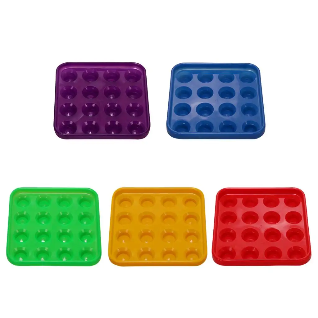 Durable Plastic Snooker or Pool Ball Tray Holds 16 Balls, 52mm or 57mm