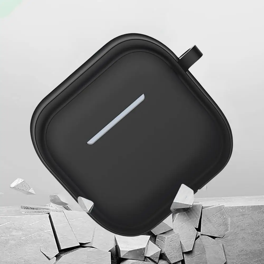 Ergonomic Design Earphone Sleeve Protective Silicone Case for Airpods 4 2024 with Carry Clip Anti-fall Dustproof Cover
