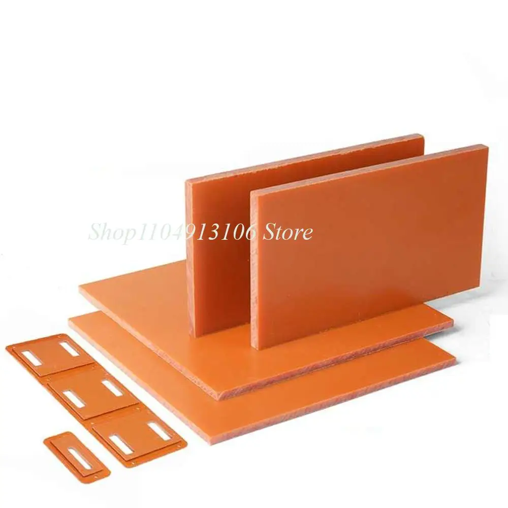 Antistatic and High Temperature Resistance Insulation Phenolic Resin Board Electrical Bakelite Plate Orange Red Thickness 1~20mm
