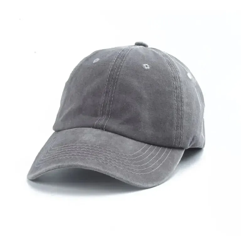 Cappello da baseball in denim retrò di tendenza tinta unita con protezione solare Four Seasons Cappello da sole versione coreana Berretto alla moda