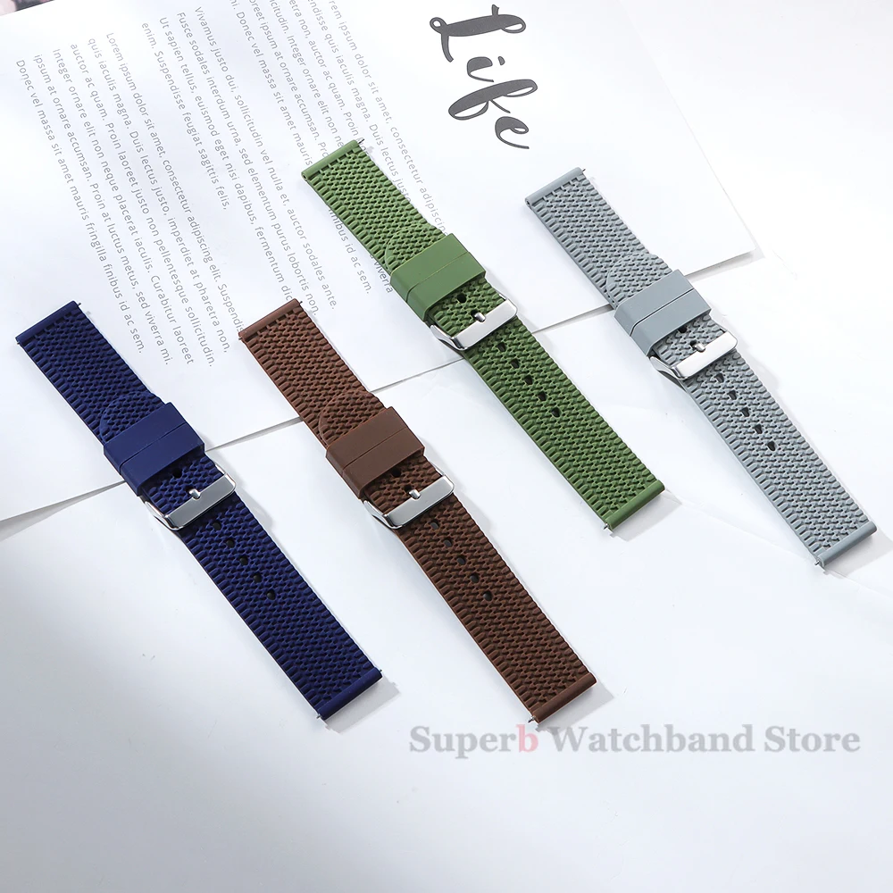 สายนาฬิกาซิลิโคนอ่อนนุ่มสําหรับ Samsung Galaxy 18 มม.20 มม.22 มม.24 มม.สร้อยข้อมือกีฬาสําหรับ smartwatch ผู้ชายอุปกรณ์เสริม