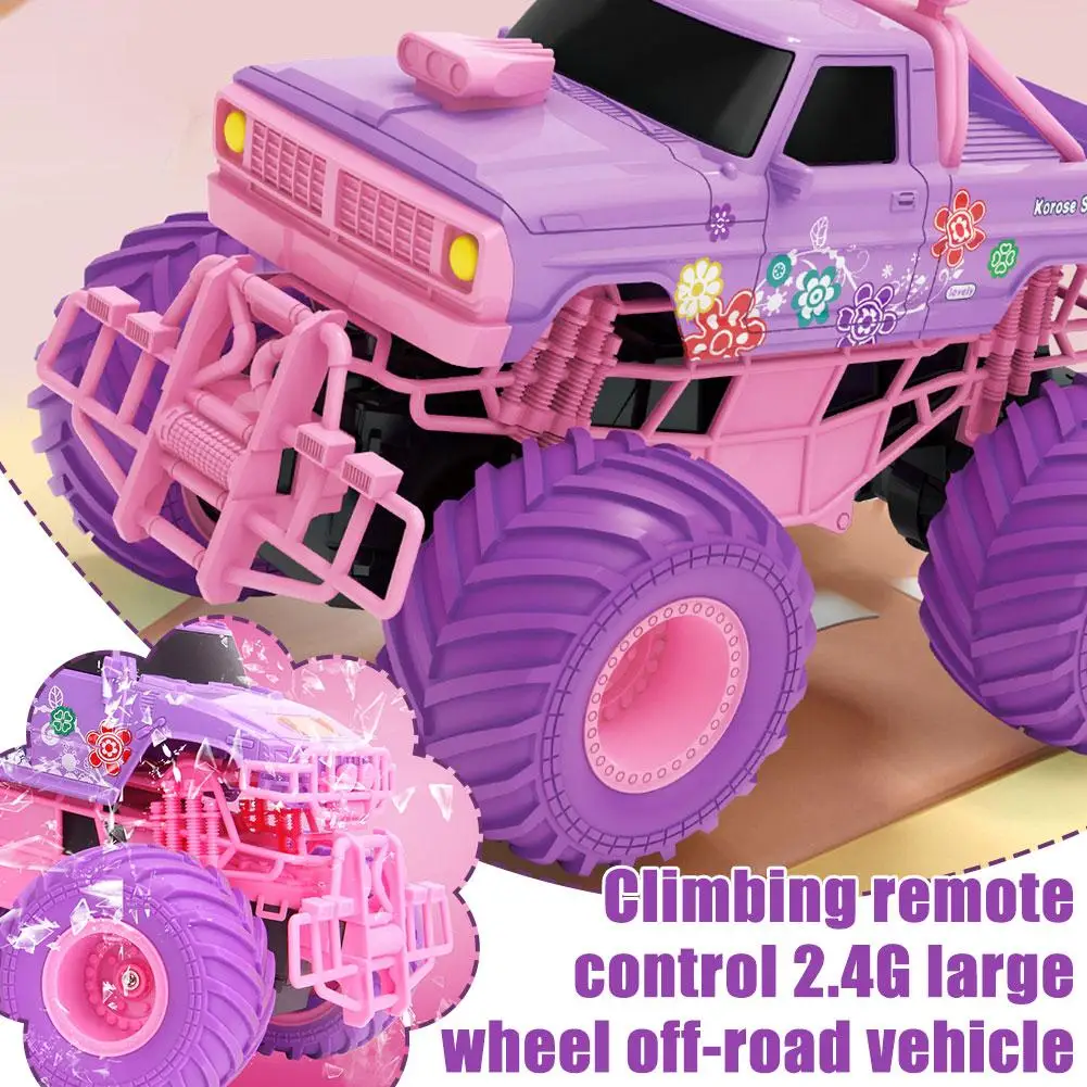 Mädchen Rc Auto Elektrische 4wd 4x4 Stick Off-road Buggy Fernbedienung Weihnachten Klettern Geburtstag Lkw Steuerung Geschwindigkeit Tag hohe Gi C5m2