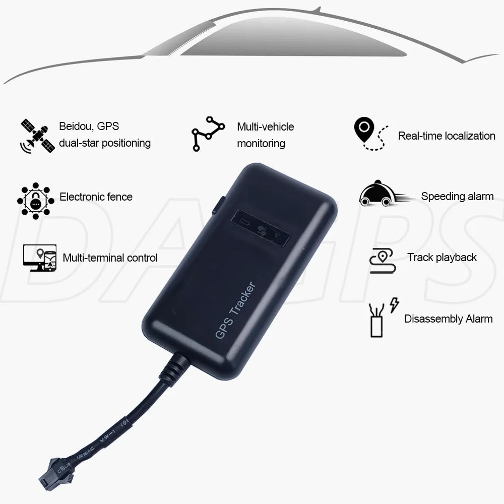 Original DAGPS tracker GT02A GT02D TK205 gt02 4pin Vehicle Car Motorcycle GPS Tracker Tracking device Android IOS APP - Image 2
