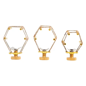 새로운 색소폰 마우스피스 합자 클라리넷 소프라노/테너/알토 금도금 색소폰 베이클라이트 마우스피스 특수 클립 액세서리