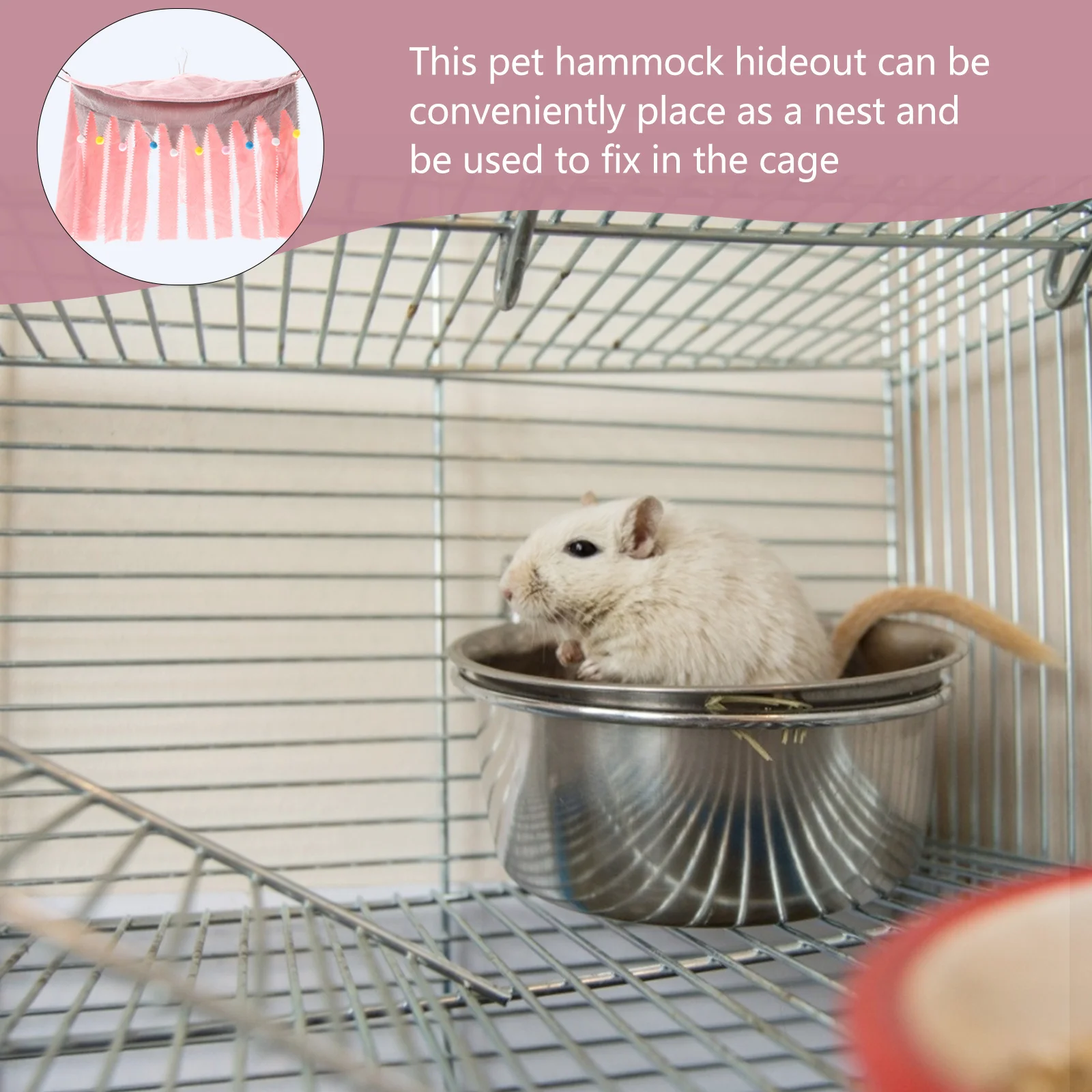 

Hamster Hammock Hideout Soft Flannelette Nest for Small Pets Cage Shelter Relax Bed Hamster Rat Squirrel Hideaway