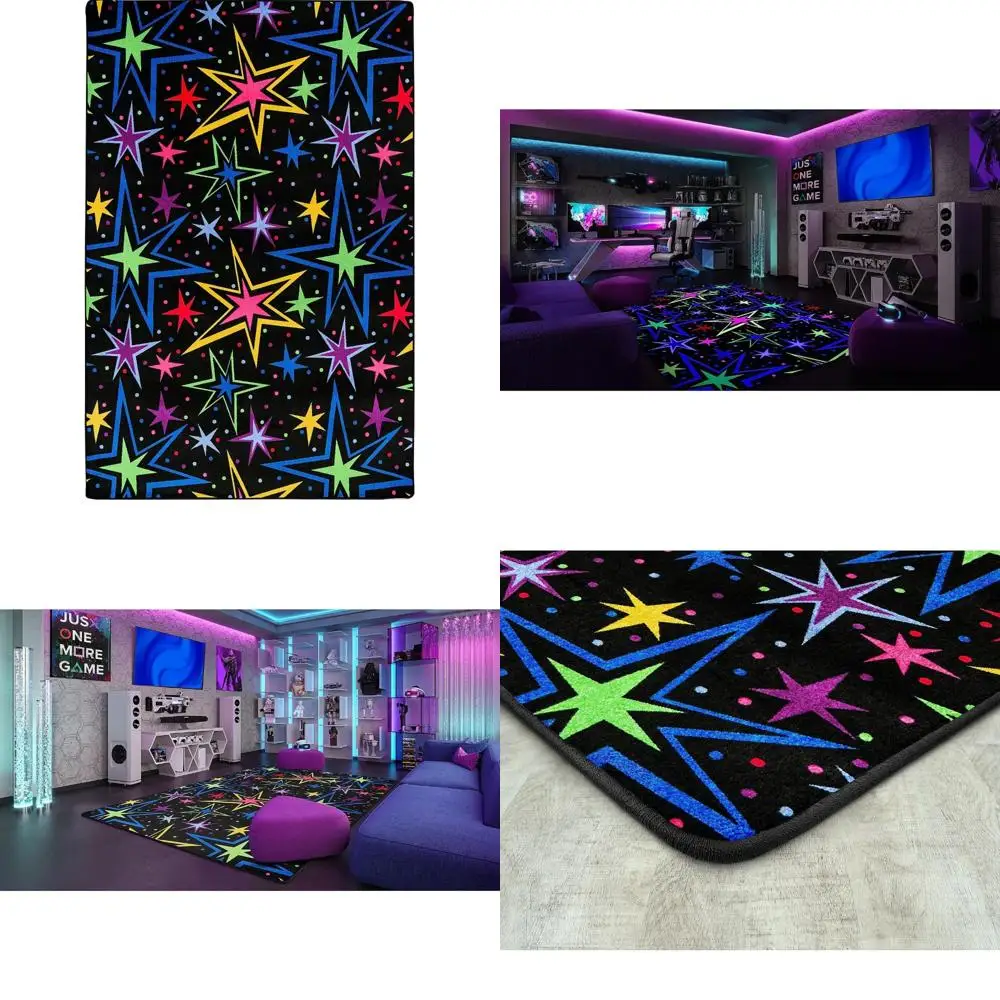 

Bright Vibrant Kapow Design 4' x 6' Area Rug by Joy Carpets