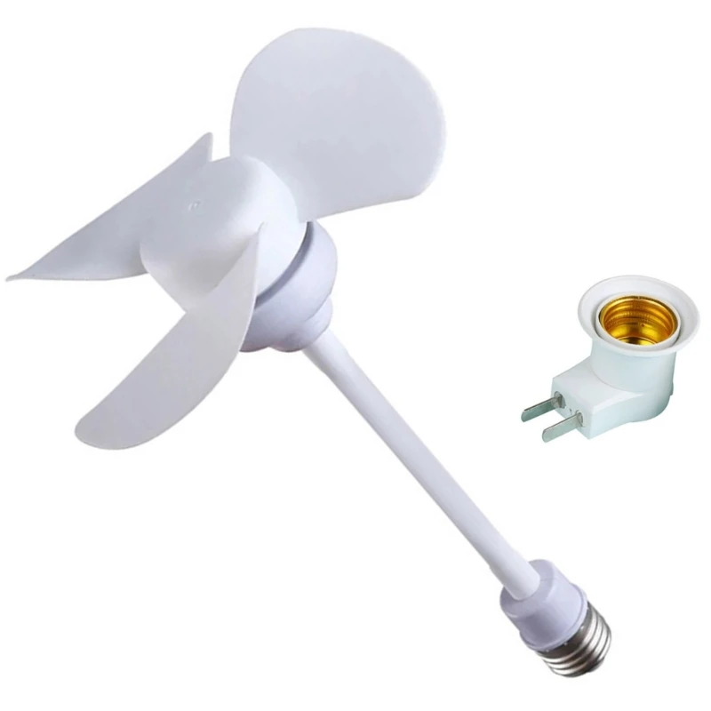 Ventilatore da soffitto E27 Ventola raffreddamento da 1000 giri/min per lampadario per cameretta dei bambini UK/US/EU