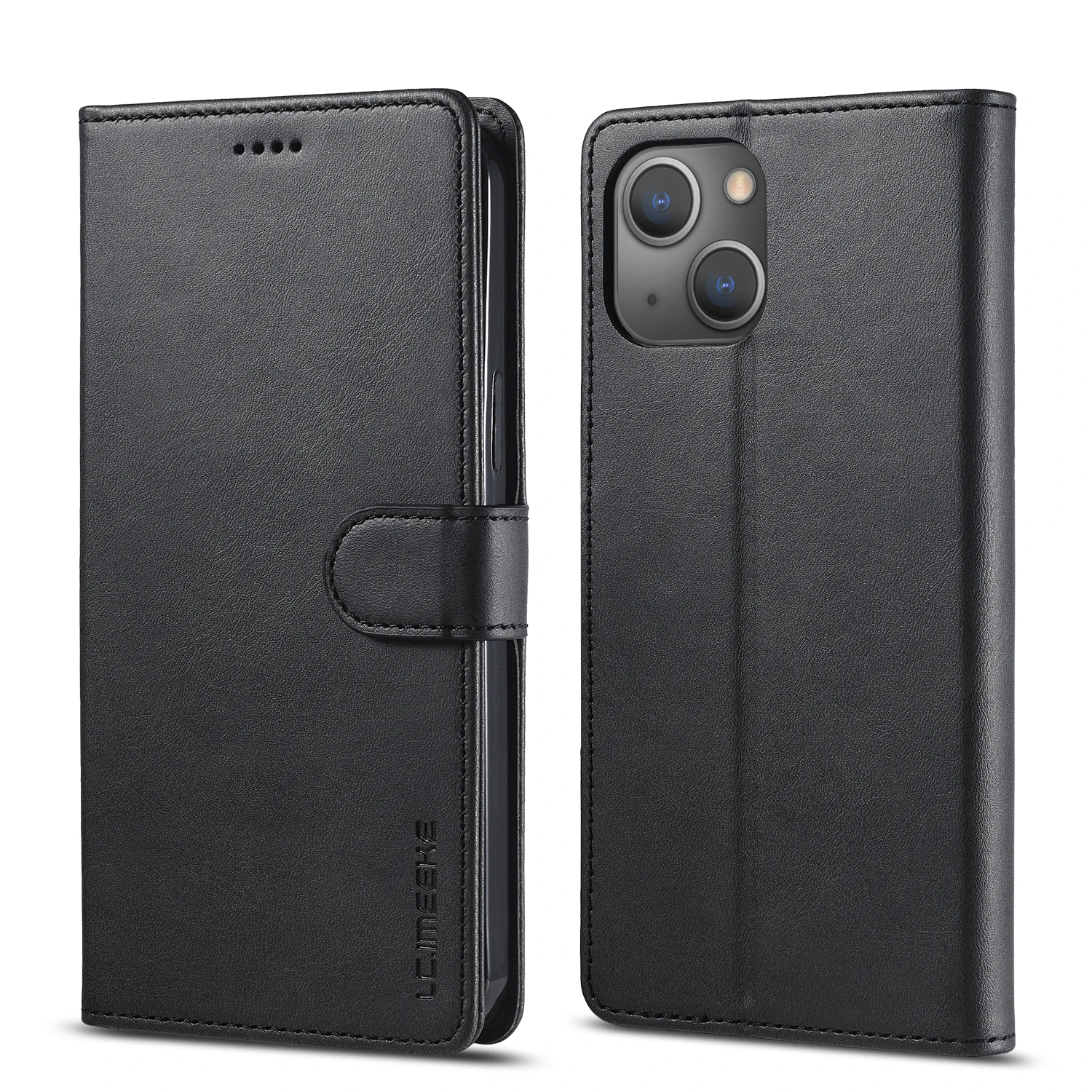 Flip-Leder-Brieftaschenhülle für iPhone 18 17 16 15 14 13 12 11 Pro Max 17E XS XR Air 8 7 Plus mit Visitenkartenfach, Handyhülle – Detail 13