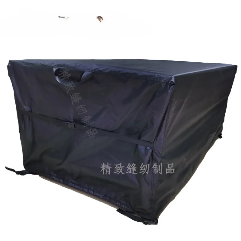 Cross-border  Outdoor Furniture Waterproof Cover Garden Combination Table and Chair Dust Cover 600D Oxford Cloth Black Cover