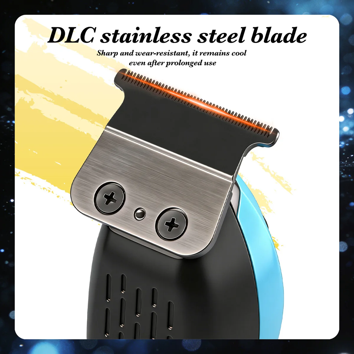 Neuer Professioneller BRDCLIP Kabelloser Haarschneider mit DLC Keramikklinge, 1200mAh Akku, LCD-Geschwindigkeitsanzeige und Batterieindikator, Friseur-Pflegewerkzeug – Detail 5