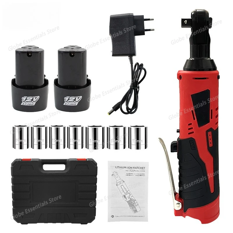

12V Household Portable Cordless Lithium Ratchet Wrench 3/8 Inch Output Shaft
