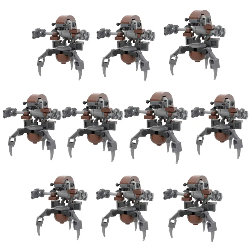 

10Set Moc Space Destroyer Droideka Sets The Clone Robot Destroyer Fighting Building Block Army Weapons Bricks Troopers For Gift