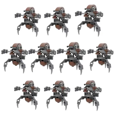 10Set Moc Space Destroyer Droideka Sets The Clone Robot Destroyer Fighting Building Block Army Weapons Bricks Troopers For Gift