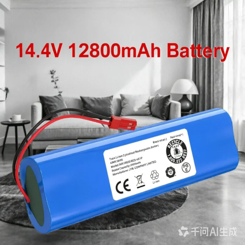 Batería recargable para robot aspirador ilife V50 V55 V8s V3s Pro V5s Pro V8s X750, batería de litio 18650 de 14,4 V y 12800 mAh