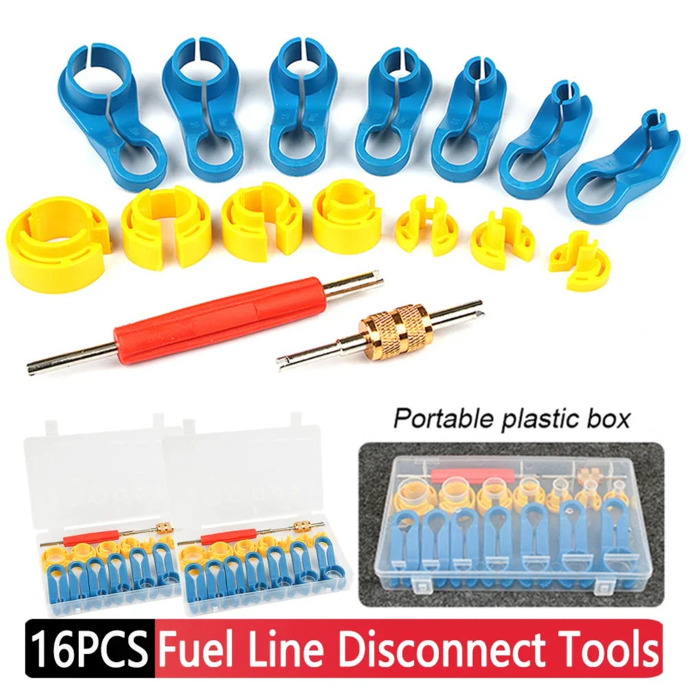 

Инструменты для отключения топливной линии, автоматический кондиционер, съемник флюоровой трубы хладагента, быстроразъемный соединитель сердечника клапана A/C