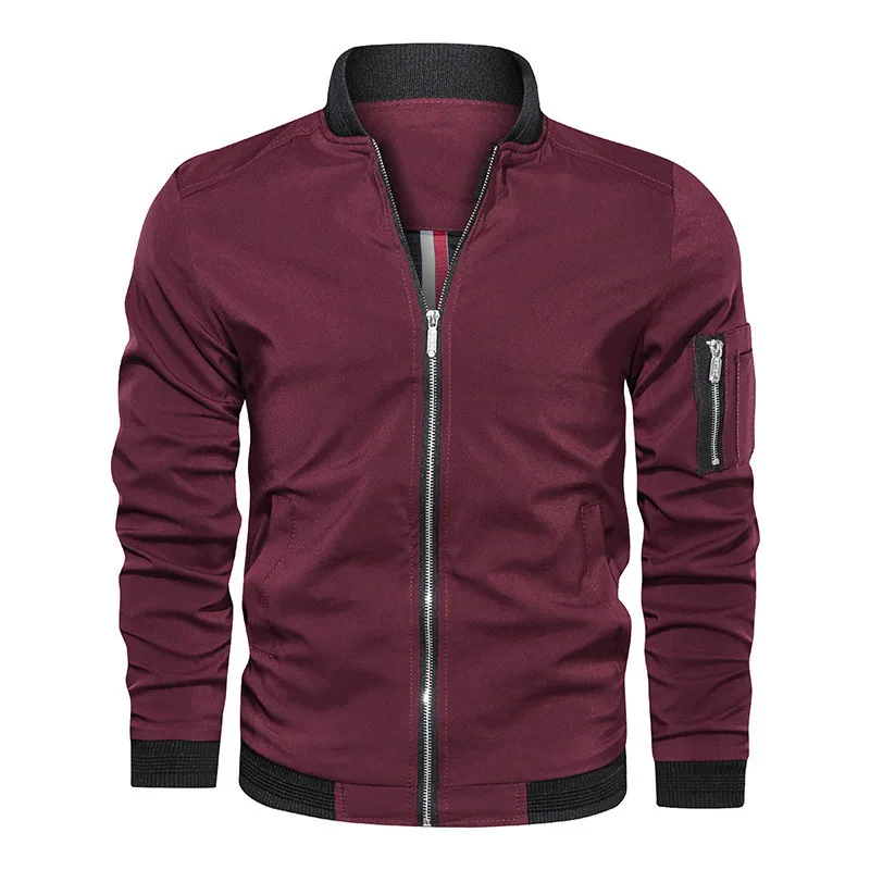 Chaquetas de béisbol para hombre, versión coreana de la tendencia más gruesa, talla grande, informal, primavera y otoño