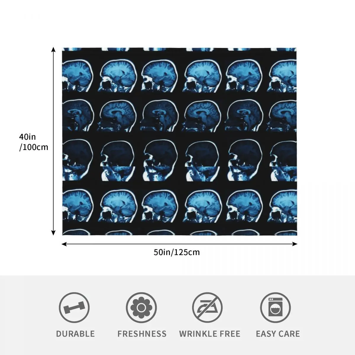 الدماغ MRI الأشعة السينية رمي بطانية البطانيات أرائك الديكور الأربعاء فروي أشعث البطانيات #4