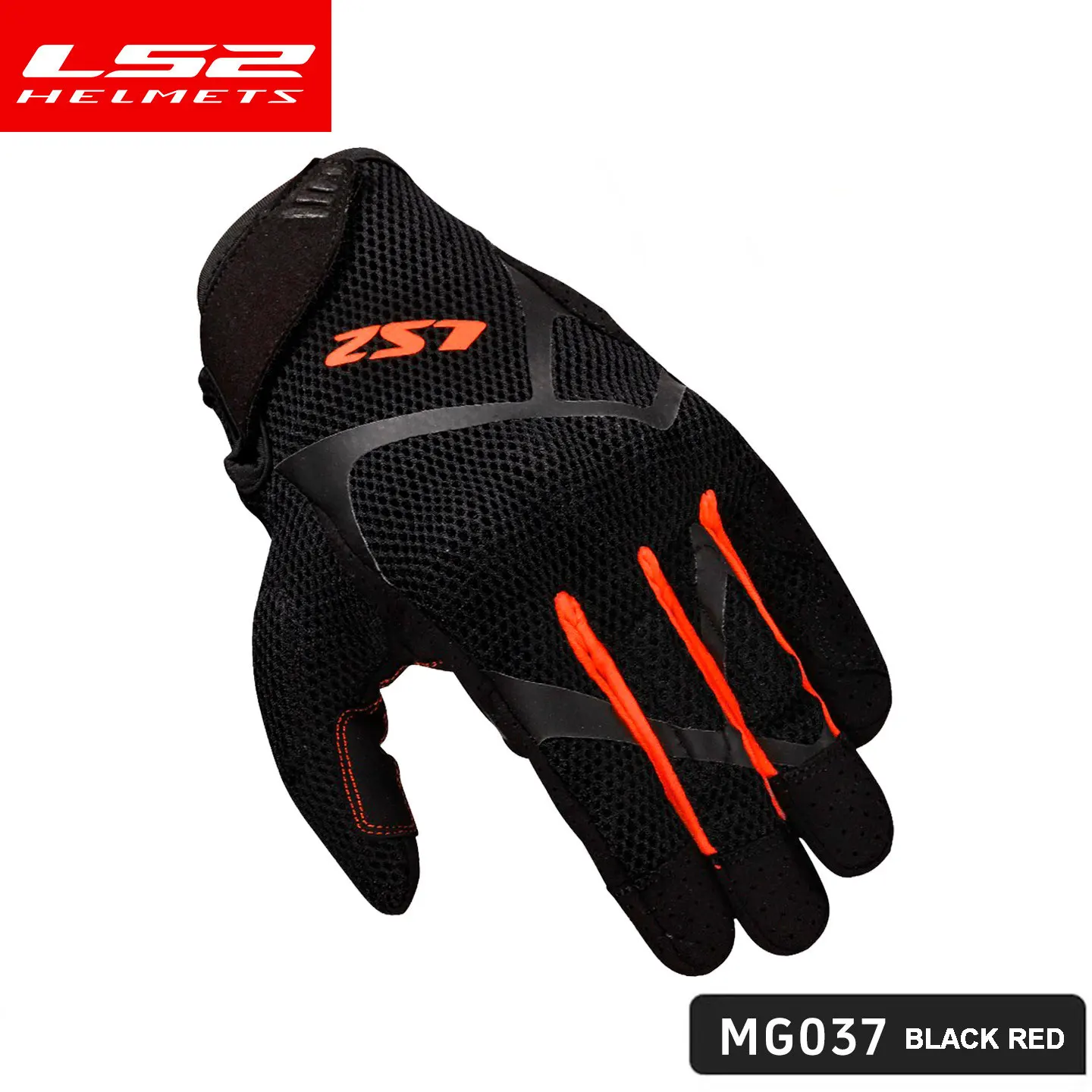 ls2-mg037-メッシュ通気性オートバイライディンググローブ-男女兼用、耐久性がありタッチスクリーン対応