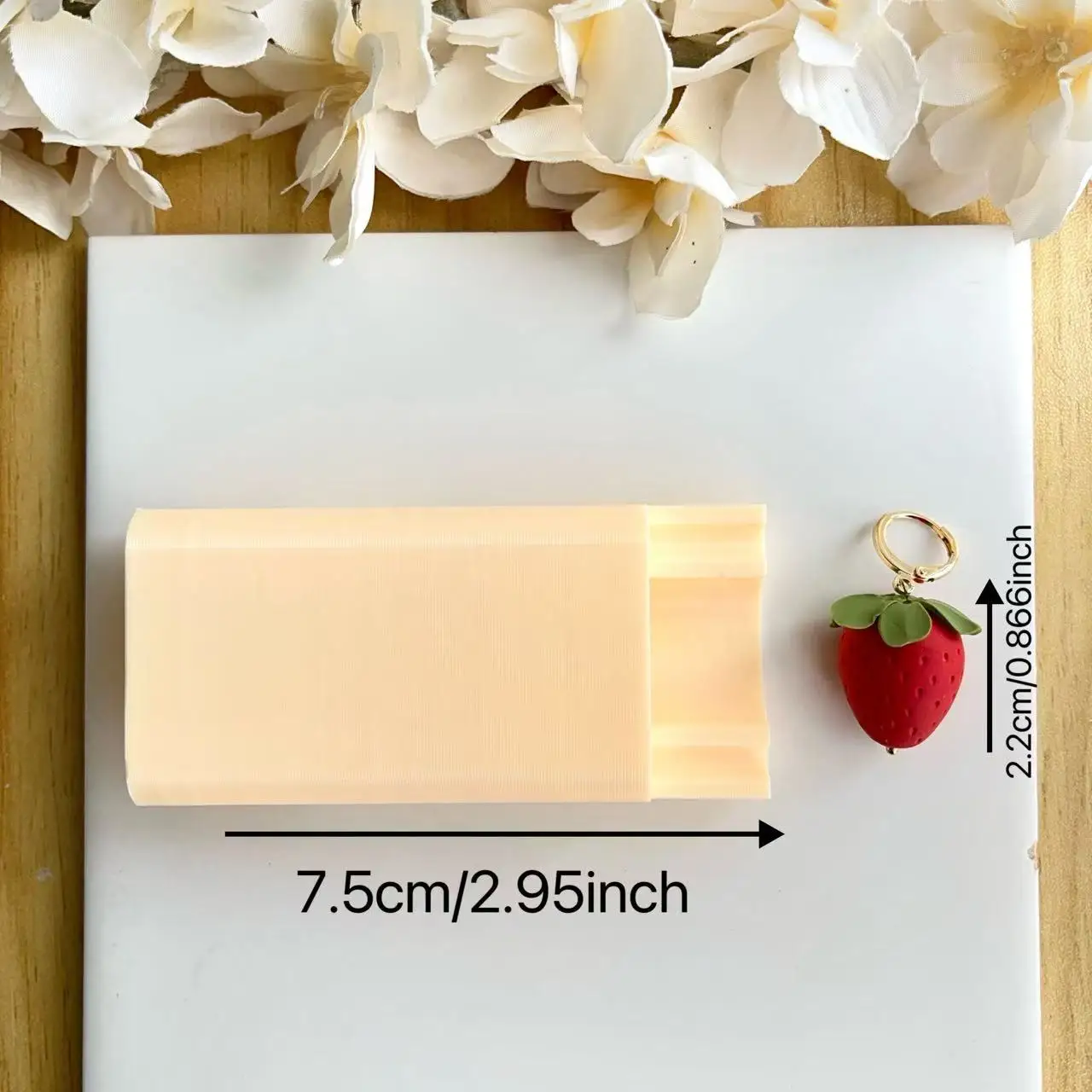 Fruit strawberry polymer clay bead roller, cute strawberry 3D roller mold, clay cutting mold and hand tools - view 6