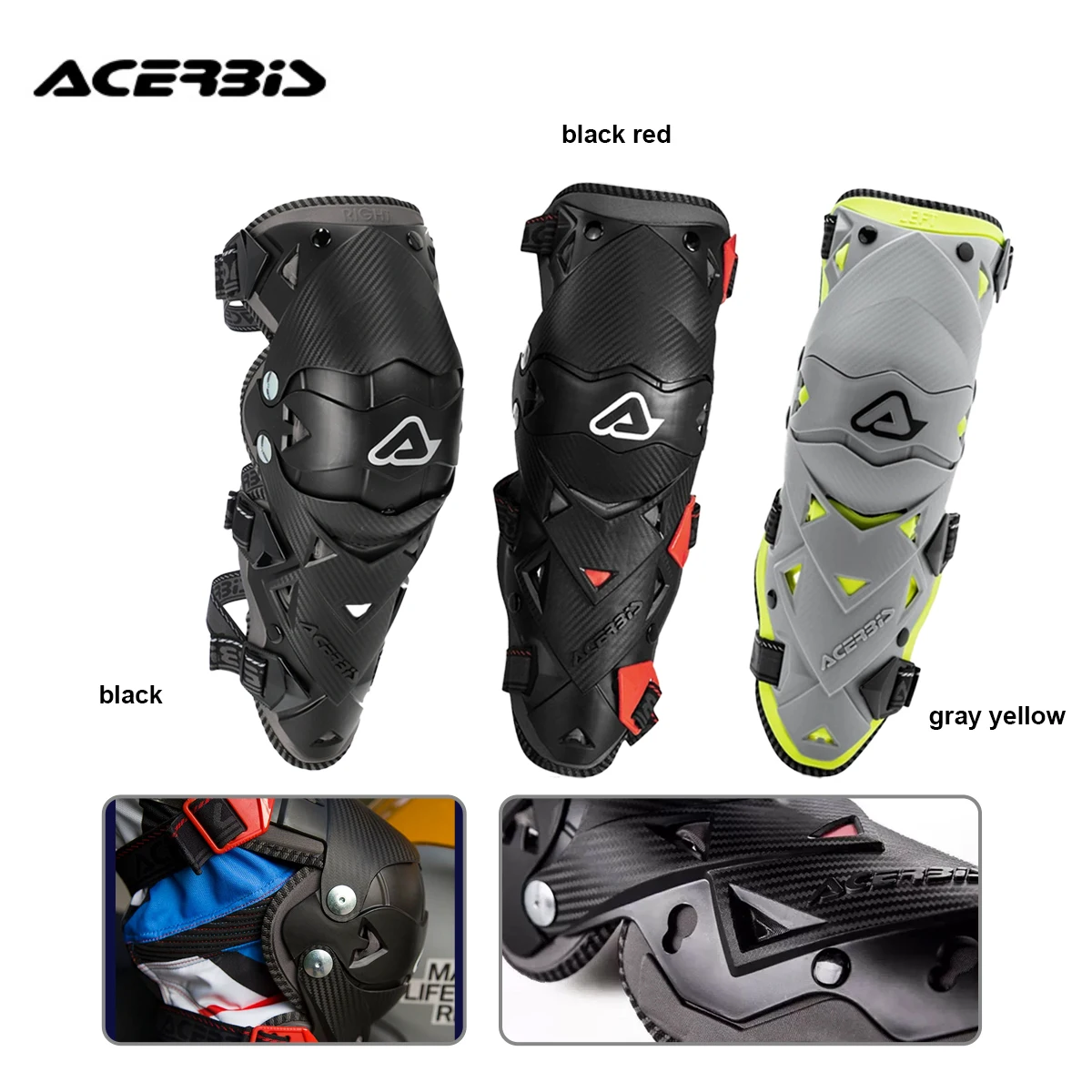 

off-road motorcycle Acerbis IMPACT EVO 3.0 - Safety kneecap outdoor sports (pair)
