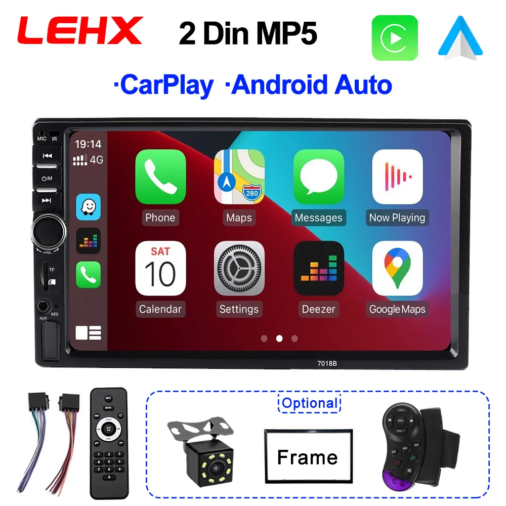 Автомагнитола LEHX 2 Din, стерео, FM, mp5-плеер, Bluetooth, сенсорный экран 7 дюймов, USB, SD Автомагнитола LEHX 2 Din, стерео, FM, mp5-плеер, Bluetooth, сенсорный экран 7 дюймов, USB, SD